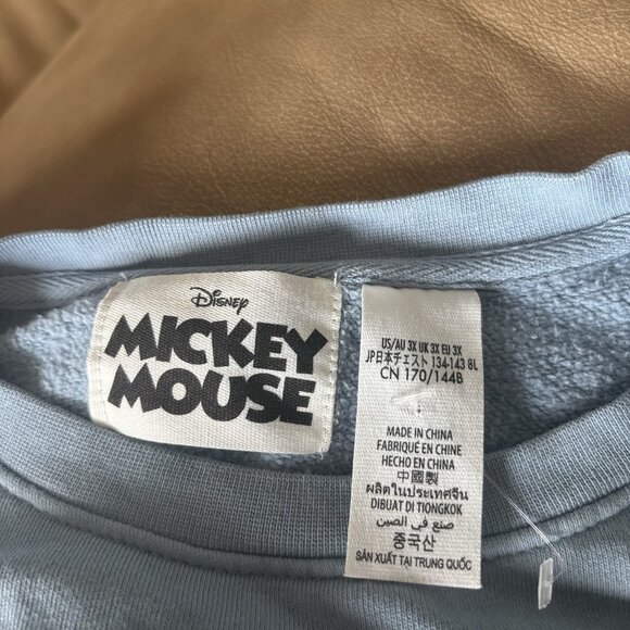 Disney Parks Mickey Mouse & Friends Crop Pullover Sweater Sweatshirt 3XL Resort - Picture 4 of 16